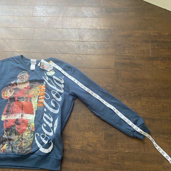 Freeze Blue Coca Cola Santa Crewneck Sweater - Picture 8 of 10